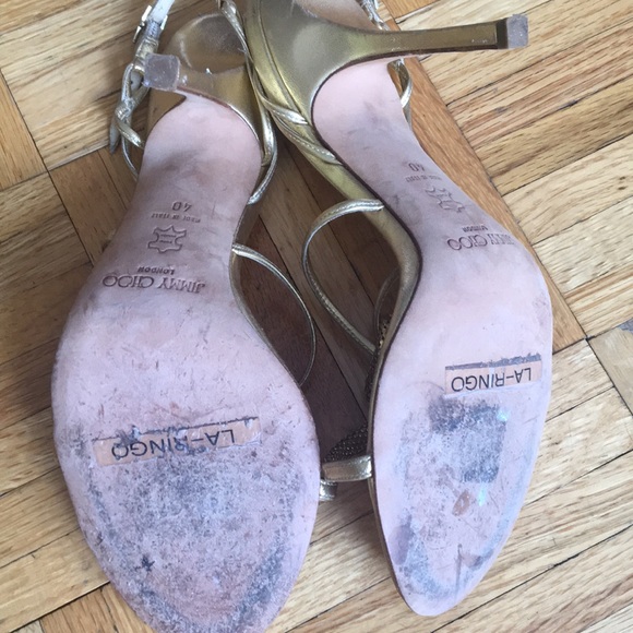 Jimmy Choo Gold Slingback - Picture 4 of 4